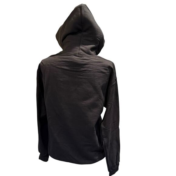 NWOT The Marathon Black Hoodie with Red Patch Size Small - Picture 4 of 9